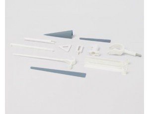 Flightline 1.6M F4U-1A Corsair "Birdcage" Tail Gear Parts A